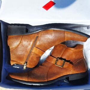 Men's Brown Leather Ankle Boots